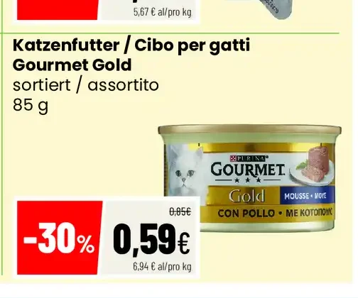 Cibo per gatti Gourmet Gold