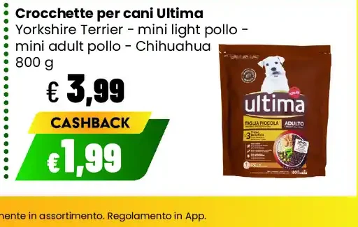 Crocchette per cani Ultima