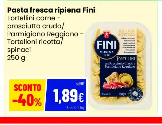 Pasta fresca ripiena Fini