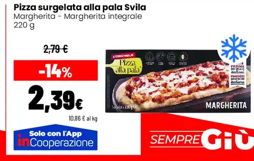 Pizza surgelata alla pala Svila