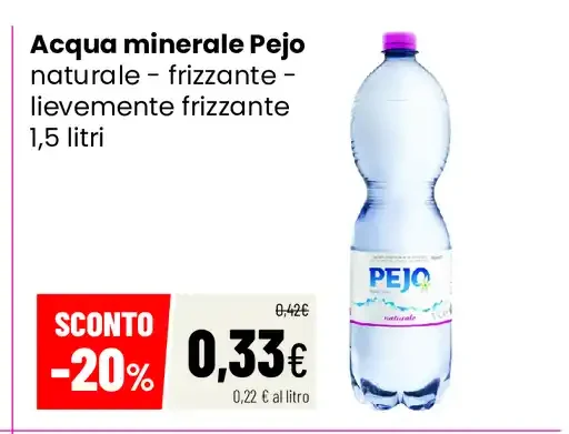 Acqua minerale Pejo