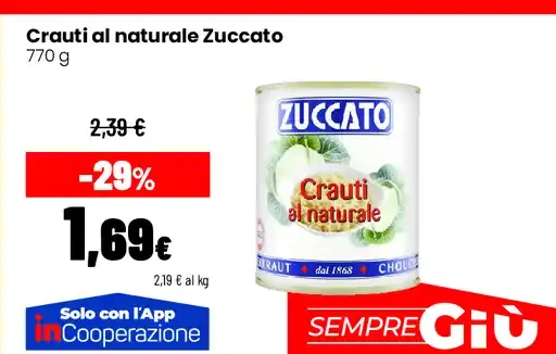 Crauti al naturale Zuccato