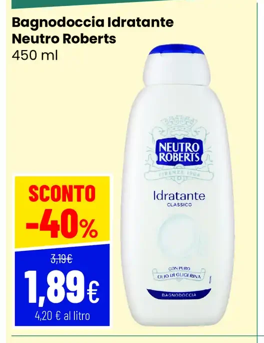 Bagnodoccia Idratante Neutro Roberts