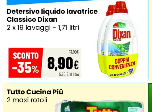 Detersivo liquido lavatrice Classico Dixan