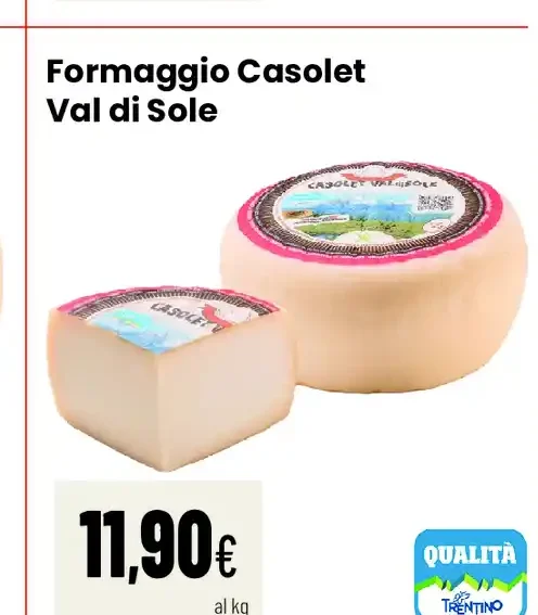 Formaggio Casolét Val di Sole