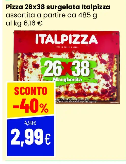 Pizza surgelata Italpizza 26x38