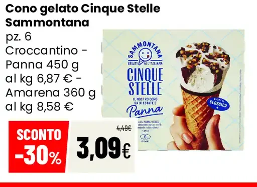 Cono gelato Cinque Stelle