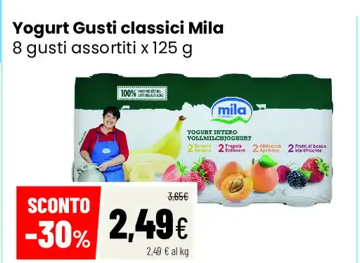 Yogurt gusti classici