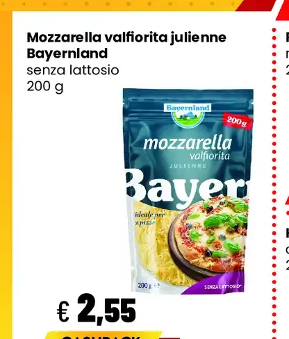 Mozzarella valtellina julienne
