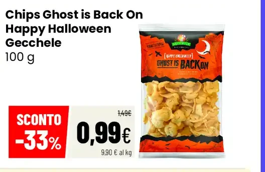 Chips Ghost is Back On Happy Halloween Gecchele