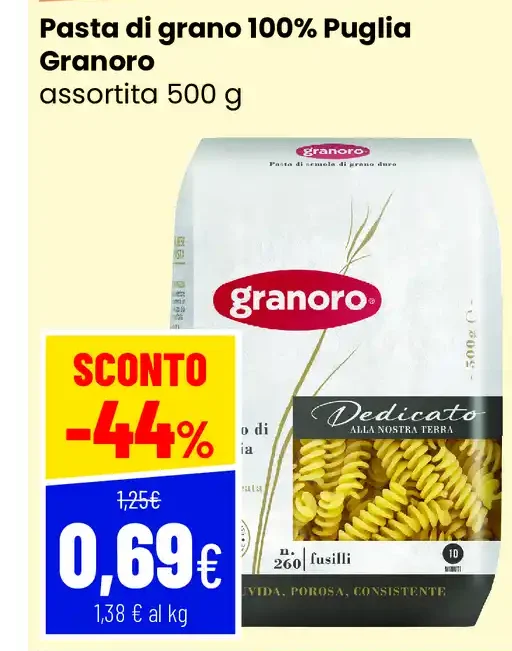 Pasta di grano 100% Puglia Granoro