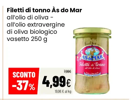Filetti di tonno all’olio di oliva Às do Mar