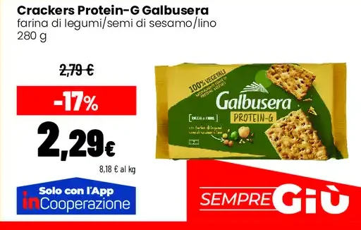 Crackers Protein-G Galbusera