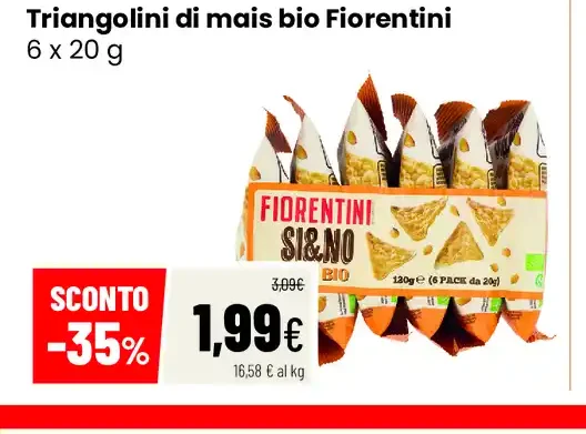 Triangolini di mais bio Fiorentini