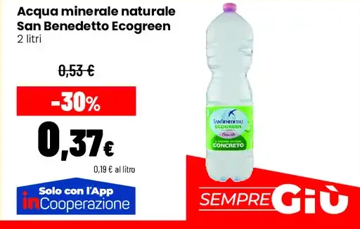 Acqua minerale naturale San Benedetto Ecogreen