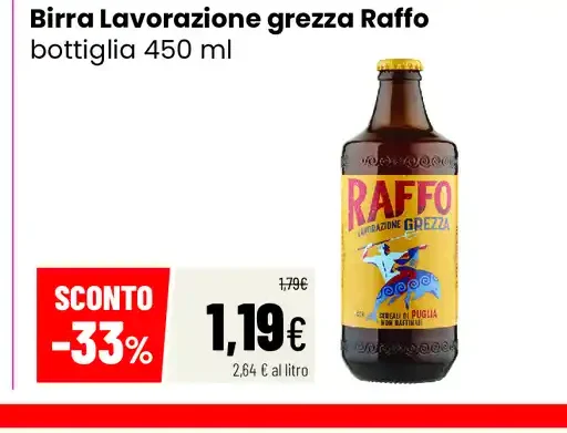 Birra Lavorazione grezza Raffo