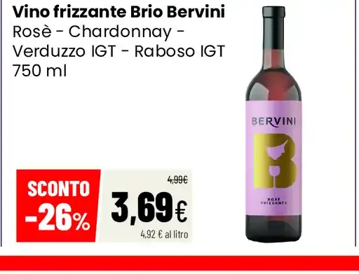 Vino frizzante Brio Bervini