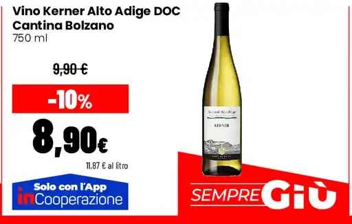 Vino Kerner Alto Adige DOC Cantina Bolzano