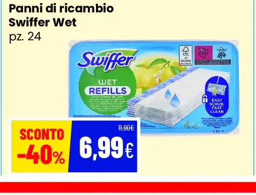 Panni di ricambio Swiffer Wet