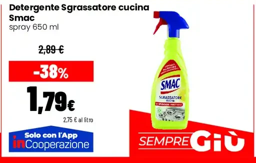 Detergente sgrassatore cucina Smac