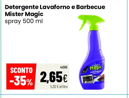 Detergente lavaforno e barbecue Mister Magic