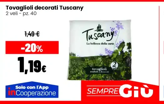Tovaglioli decorati Tuscany