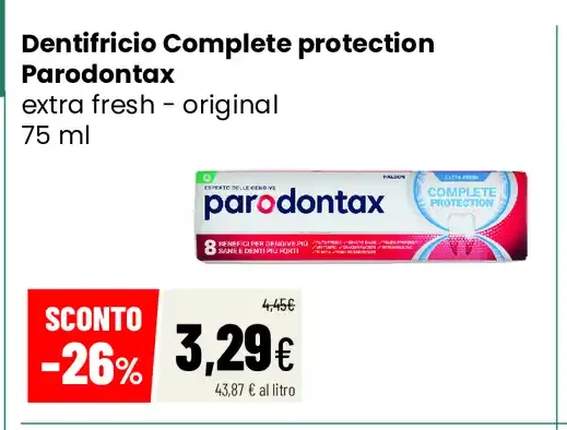 Dentifricio Complete Protection Parodontax