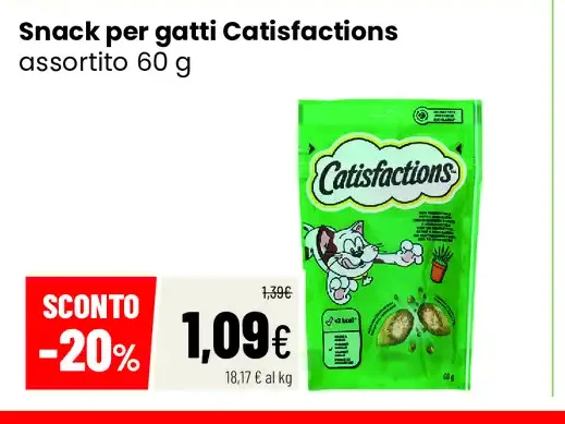 Snack per gatti Catisfactions