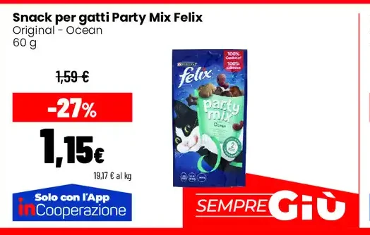 Snack per gatti Party Mix Felix