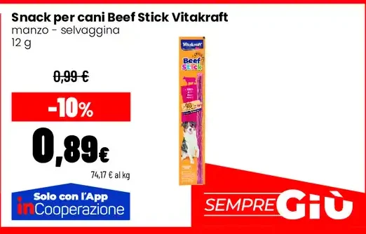 Snack per cani Beef Stick Vitakraft