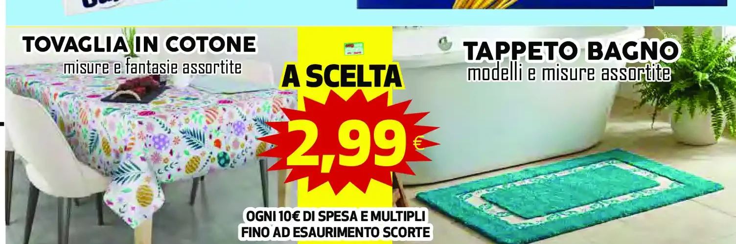 Tovaglia in cotone o tappeto bagno