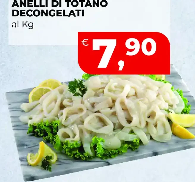 Anelli di totano decongelati