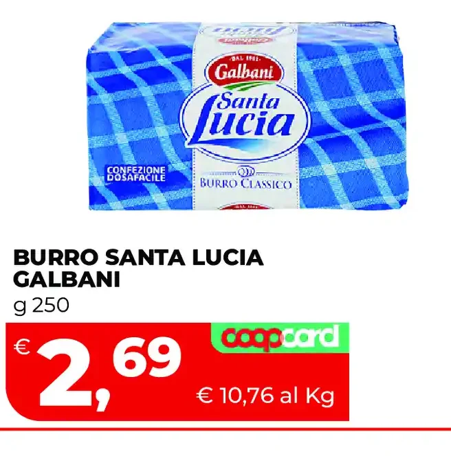 Burro Santa Lucia Galbani