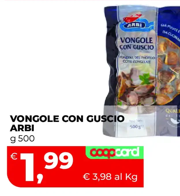 Vongole con guscio Arbi