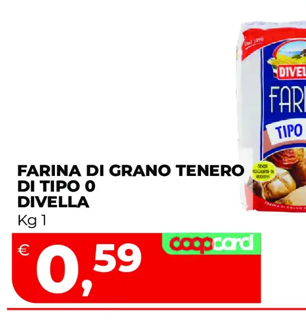 Farina di grano tenero di tipo 0 Divella