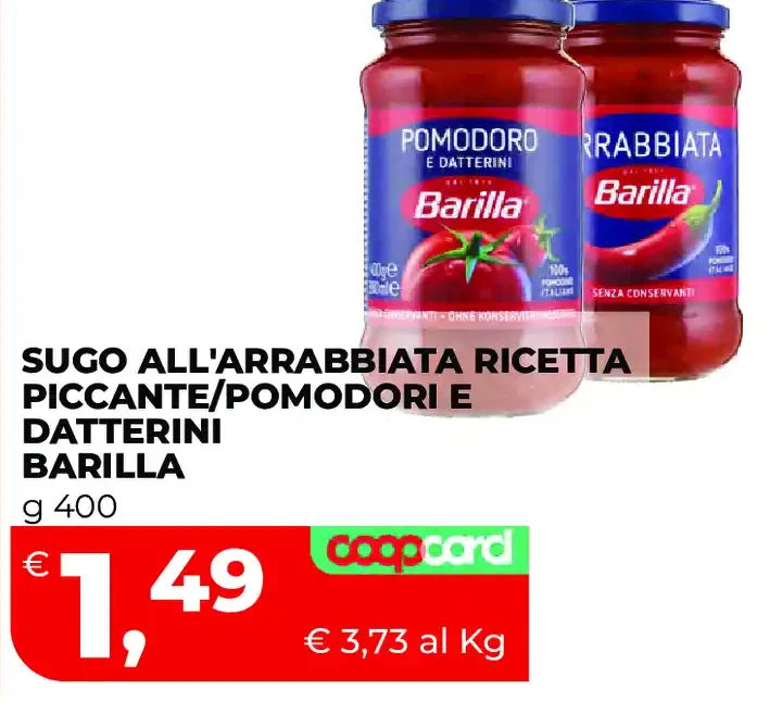 Sugo all'arrabbiata ricetta piccante/pomodori e datterini Barilla