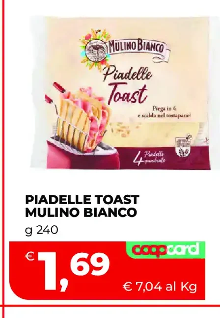 Piadelle toast Mulino Bianco
