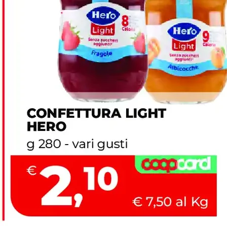 Confettura light Hero