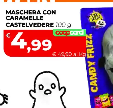 Maschera con caramelle Castelvedere