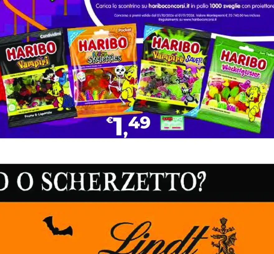 Caramelle Haribo assortite Halloween