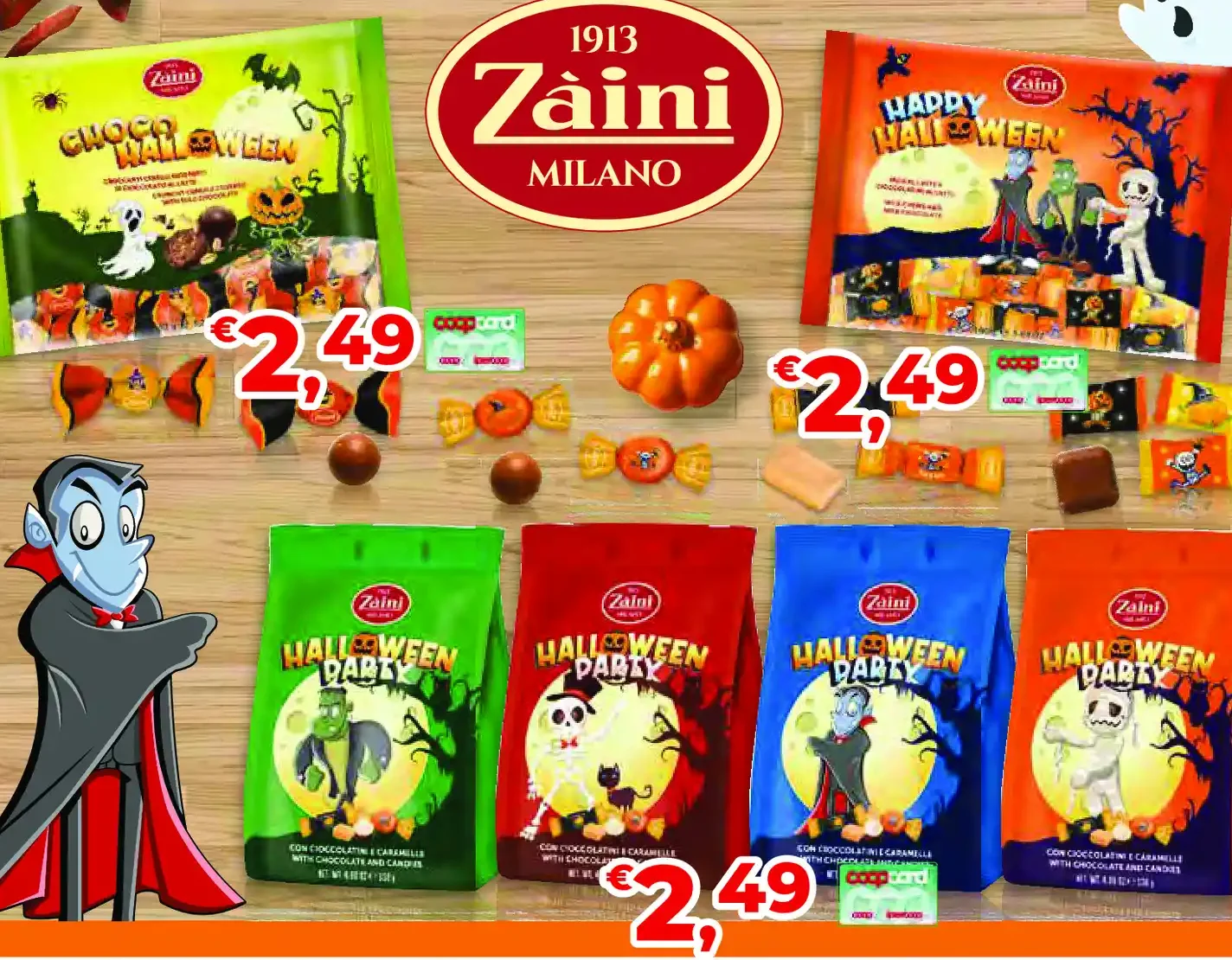 Zaini Halloween assortiti