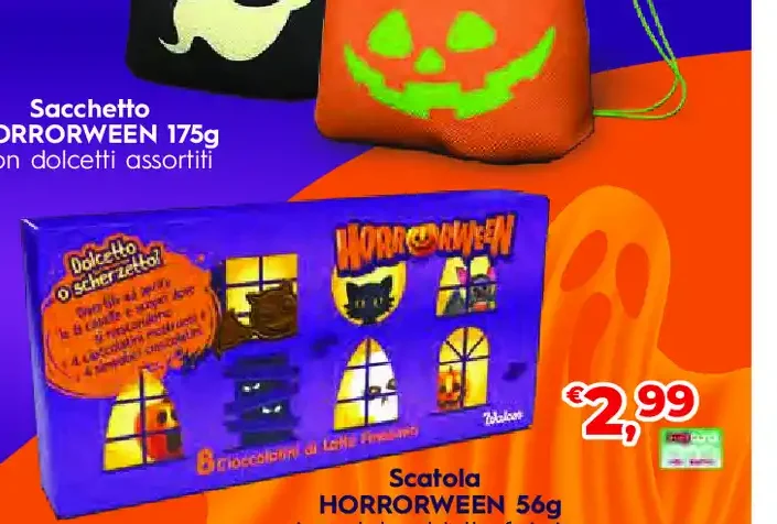 Scatola Horrorween cioccolato al latte