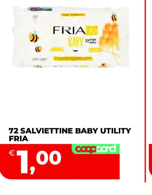 72 salviettine baby utility Fria