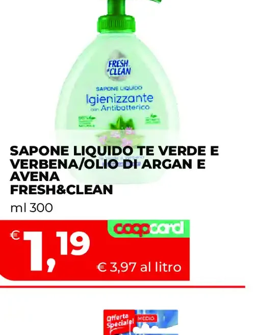 Sapone liquido Fresh&Clean