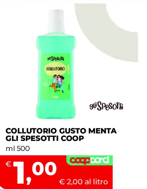Collutorio gusto menta Gli Spesotti Coop