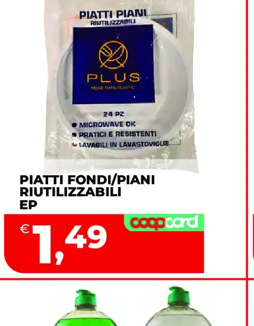 Piatti fondi/piani riutilizzabili EP