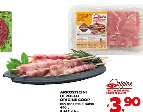Arrosticini di pollo Origine Coop