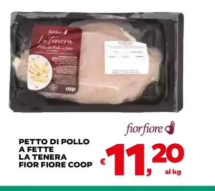 Petto di pollo a fette nella tenera Fior Fiore Coop