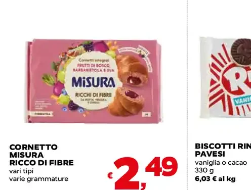 Cornetto Misura ricco di fibre