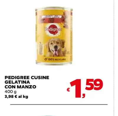 Pedigree cucine gelatina con manzo